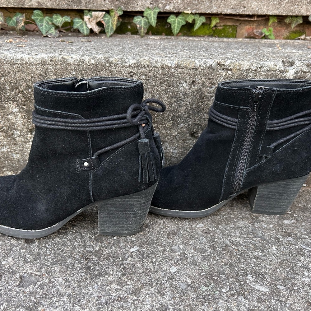 Black Suede Ankle Boots